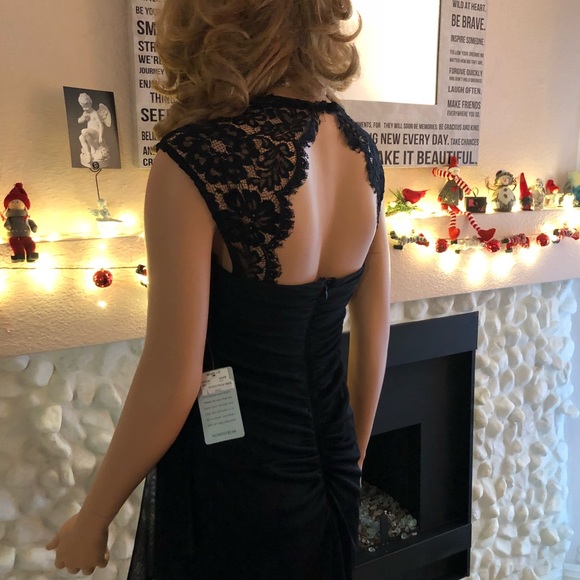 Nordstrom Black super sexy lace party dress NWT - Picture 4 of 8